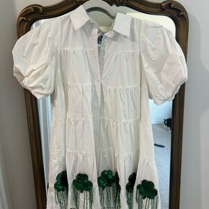 Queen of Sparkles Shamrock Dress ☘️